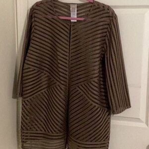 Chicos jacket with snap closure